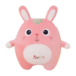 Custom Pink Soft Pillow Cushion Bunny Wholesale Valentine Gift Plush Doll Rabbit