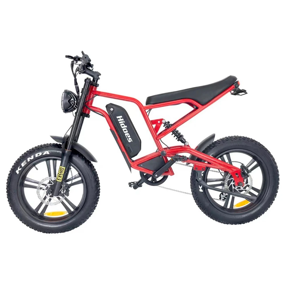 Hidoes Fast E Bike 60N.m Крутящий момент черный настраиваемый логотип 35-45 км дальний велосипед электрический
