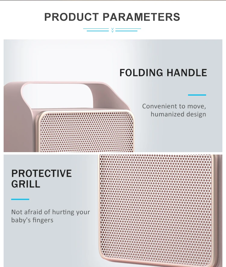 Hot Sale Power Indicator Light Electric Heater Fan For Wholesales