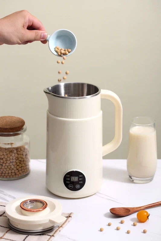800ML Mini Automatic Heating Soybean Milk Machine Vegetarian Filter-Free for Household Use