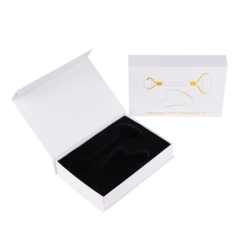 B-shape natural rose quartz gua sha unique jade crystal stone facial lifting tool guasha stone facial massage