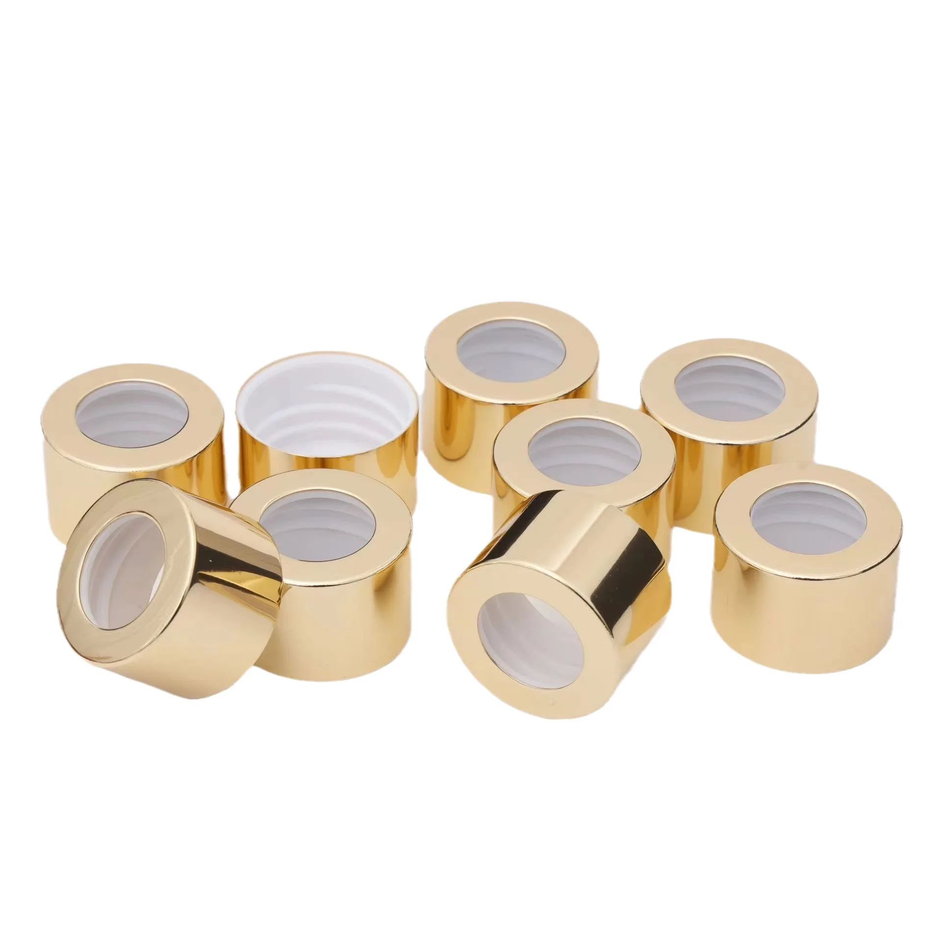 OEM OEM 24mm 28mm Gold Aluminum Screw Reed Diffuser Caps Aroma Lids Diffuser Glass Bottle Caps