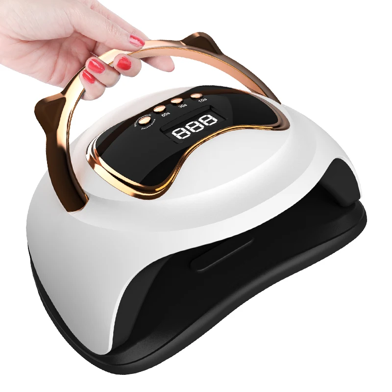 UV LED Nail Lamp Nail Dryer 120W Faster Gel Polish Machine Professional Curing Light with 4 Timer Setting for DIY Nail Art