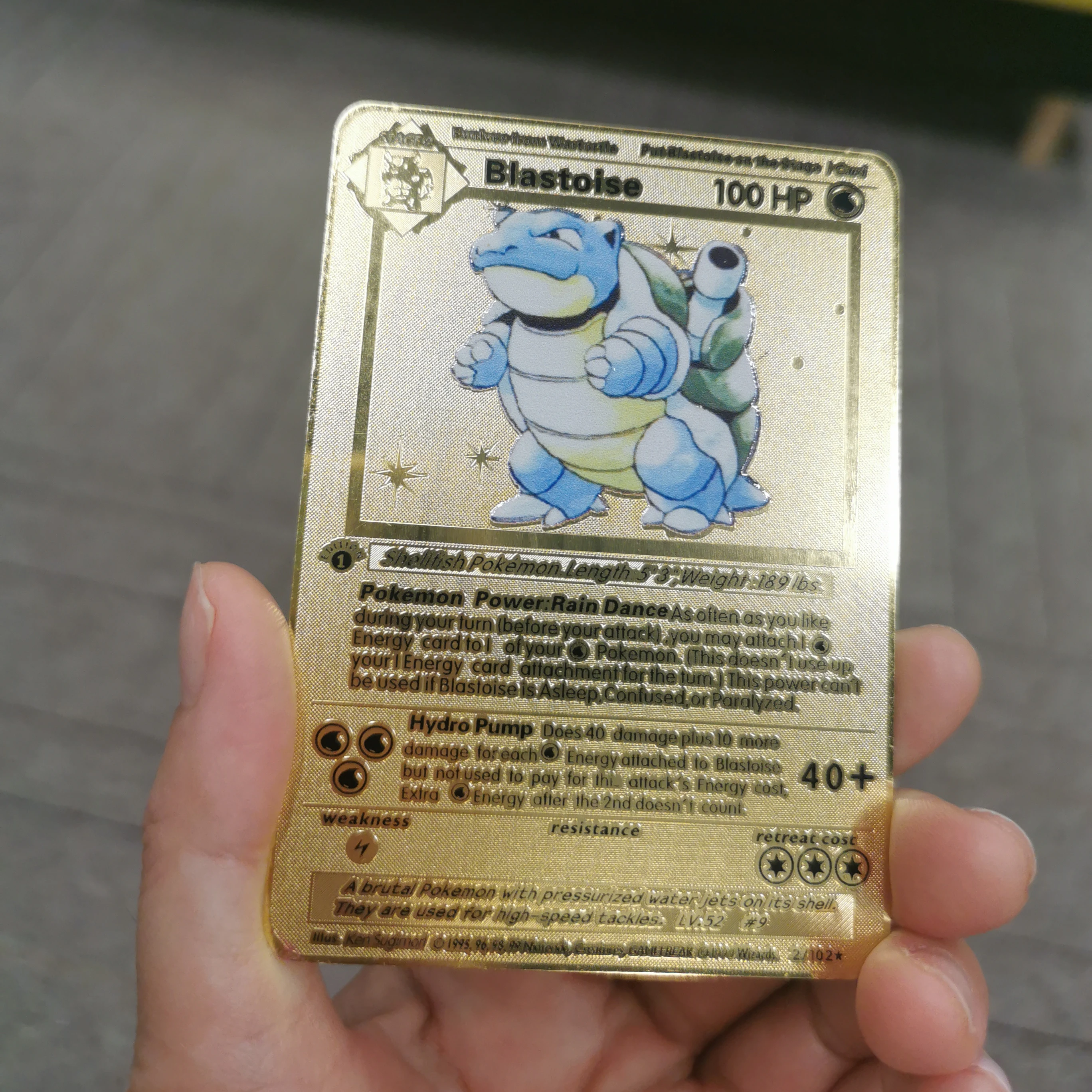 Игральные карточки EX/GX /Trainer/ Engergy из нержавеющей стали GX металл золото 24 карата