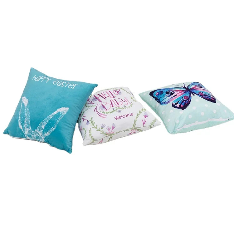 Customized microfiber fancy design 18X18 inches cushion for home decoration