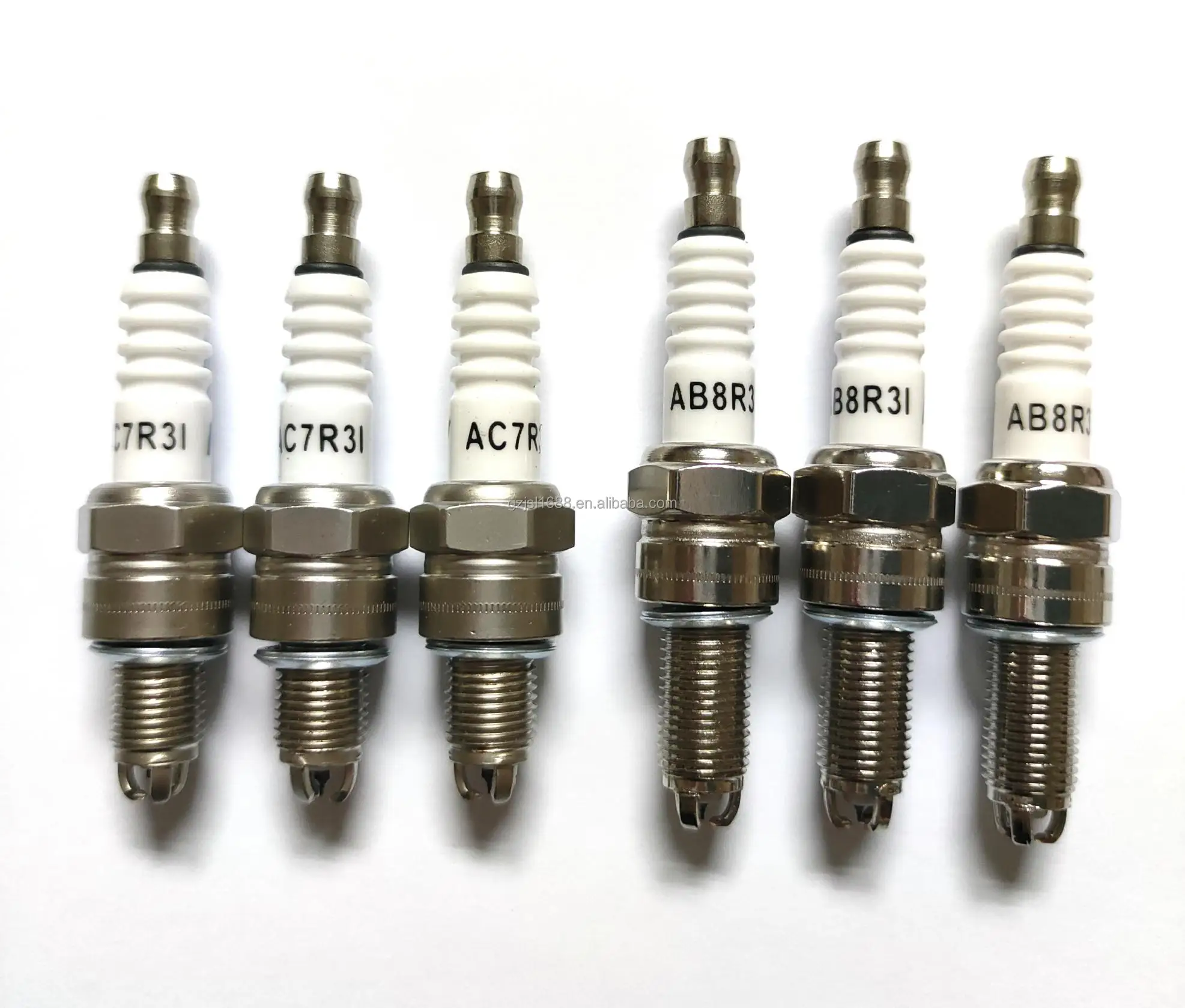 3 Electrode Motorcycle Iridium Racing Spark plug with resistor AC7R31 AB8R31