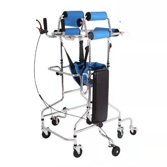 2023 Standing frame for kids 8 or 6-wheel rehabilitation walking aid standing training anti-overturning walking frame for adult