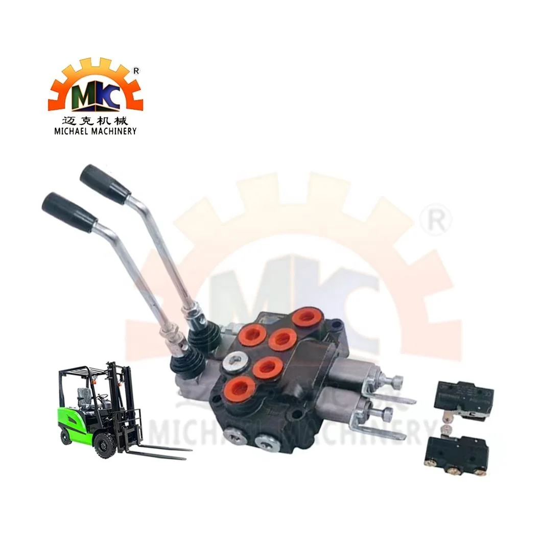 Electric Forklift Tractor Truck Spare Parts 1-2-3-4 Elements Multidirctional  Hydraulic Distributor Flow Control Steering Valve