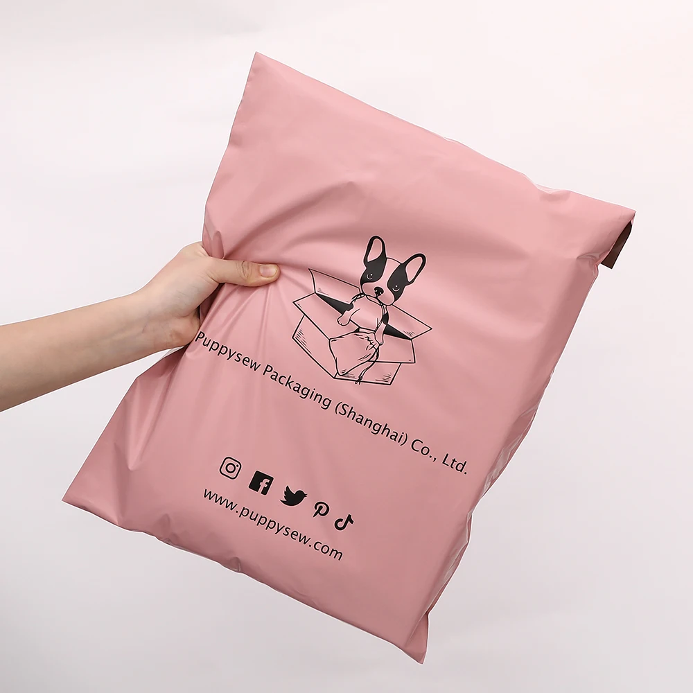 14x20inches Pink Poly Mailer Ready To Ship or Custom Logo Self Seal Plastic Shipping Bag Postage bag