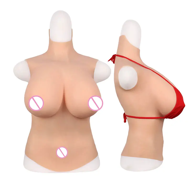 Eta Realistic Silicone E Cup Chest Breast Forms Artificial Wearable Cosplay Fake Boobs For Drag Queen Crossdresser Gay Man