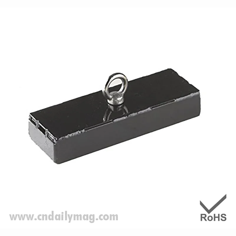 Easy 100 Lbs Underwater Fishing Magnet Holding and Retrieving Holding Magnet with Eyebolt