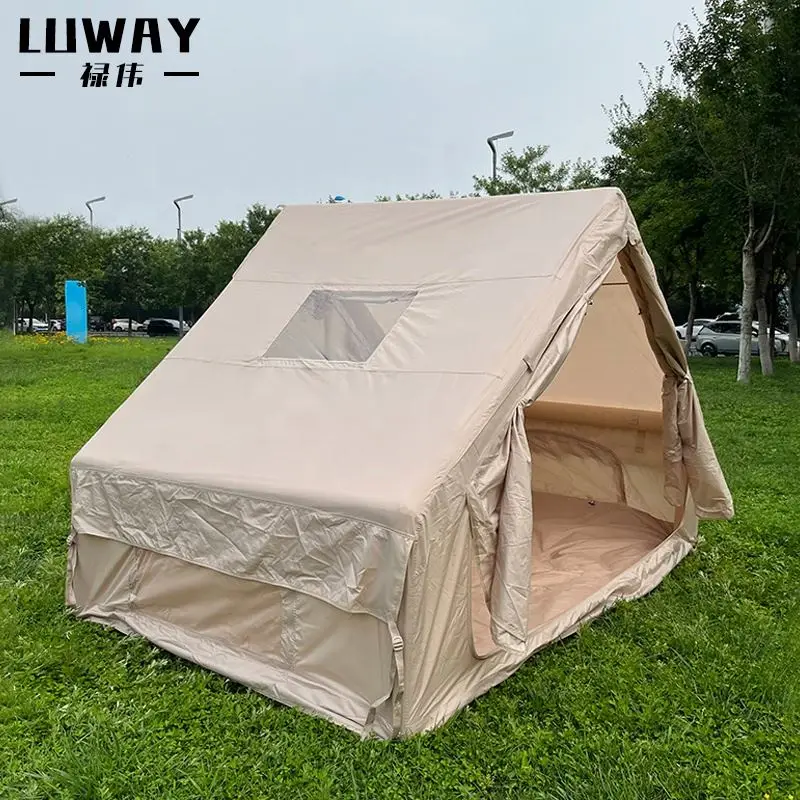 Factory Outdoor Camping 5-Person Waterproof Inflatable Tent Four Seasons Cotton Oxford Fabric