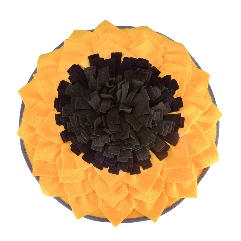 Snuffle Mat Puzzle Toys Feeding Pad Sunflower Sniffing Training Bowl for Pets interactive toy physical activity