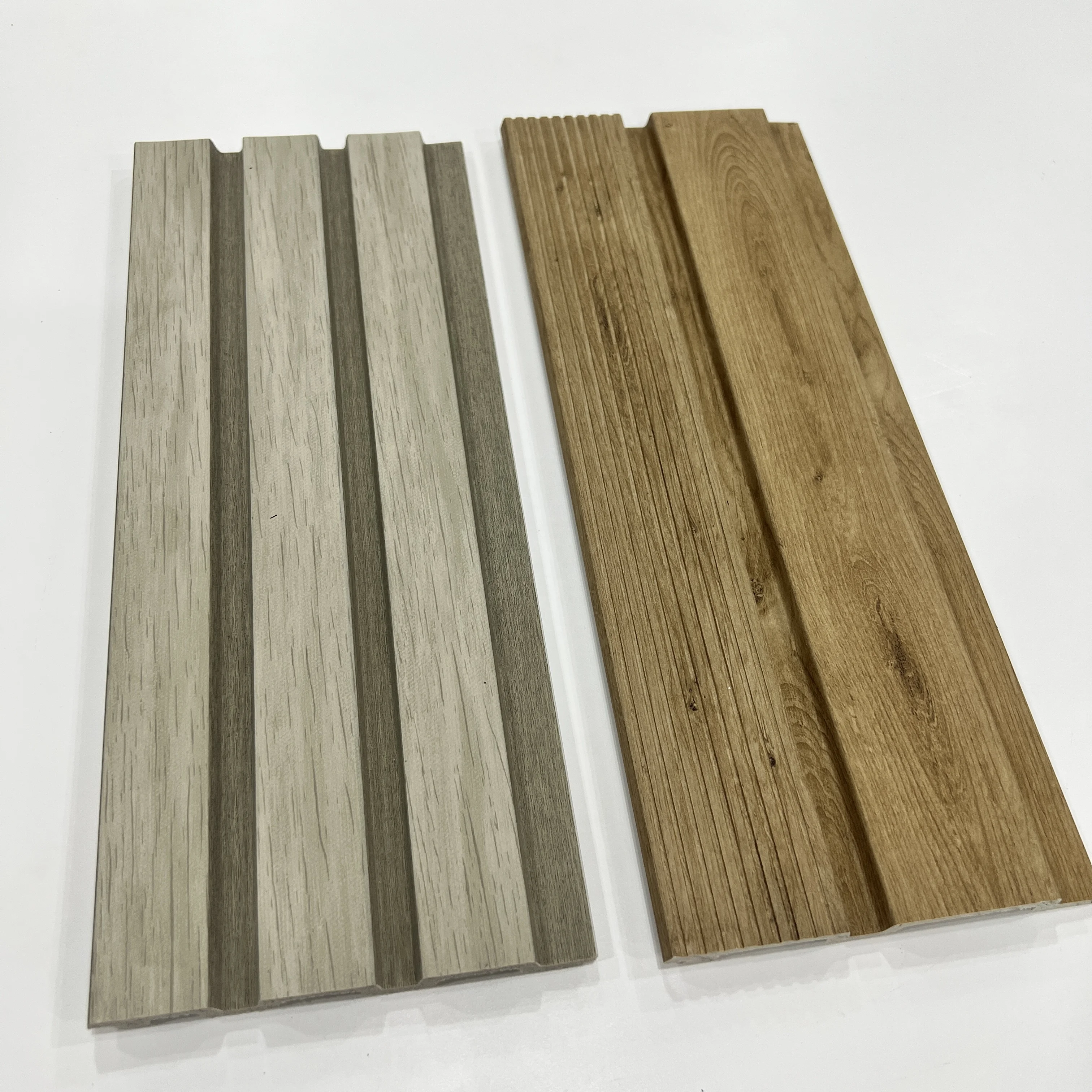 Whole Sale Price Home Decorating Material Interior Wall Cladding 120*12mm PVC Wall Panel PS Wave Board