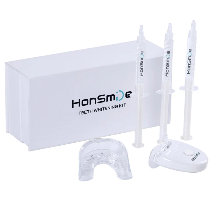 
Factory private label home teeth whitening LED kit 