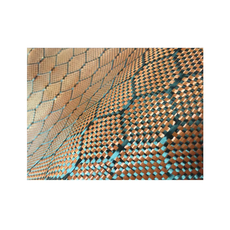 Carbon aramid mixed honeycomb fiber fabric fiber cloth