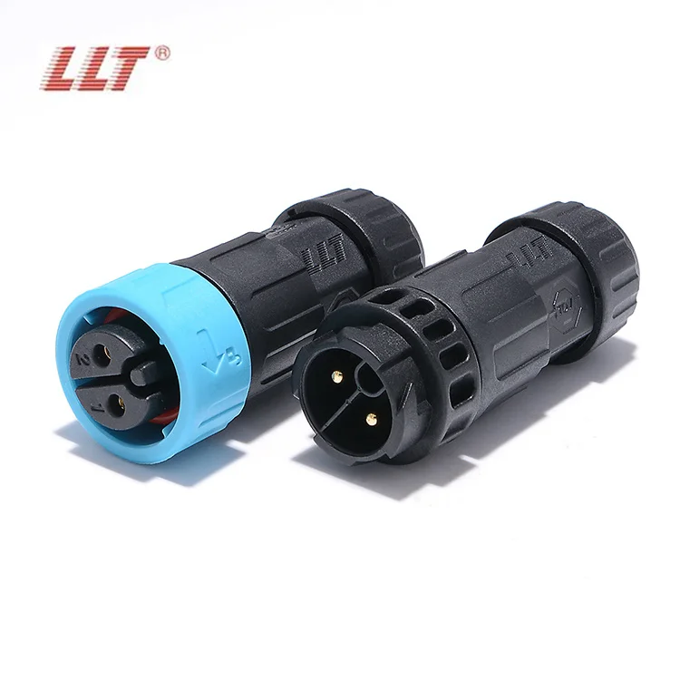 LLT M19 2 3 4 Pin docking Waterproof Connector IP68 Circular LED Power Cable Plug Socket Connector