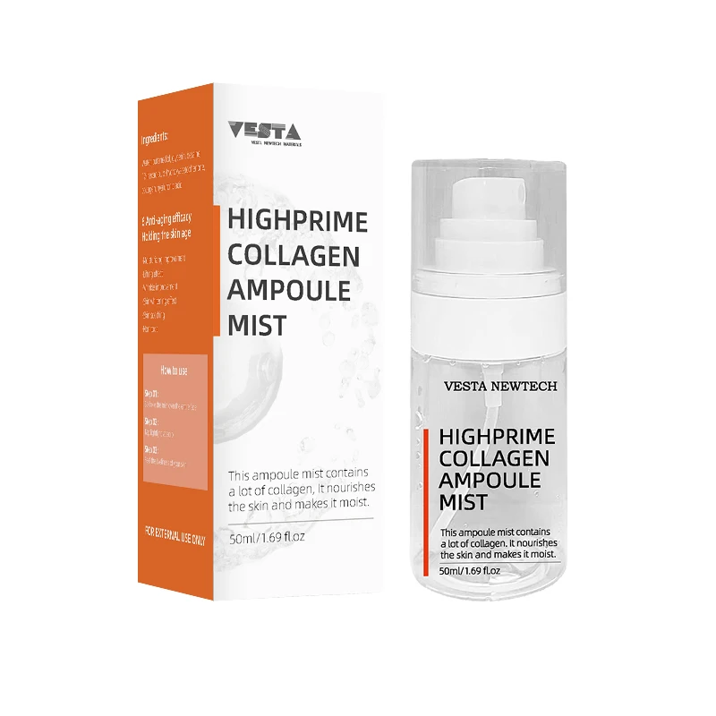 VESTA 50ml Collagen Film Mist Quick Dissolving Skin  Care Serum Spray