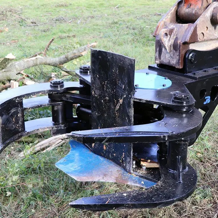 tree shear for excavator tree harvester head forestry