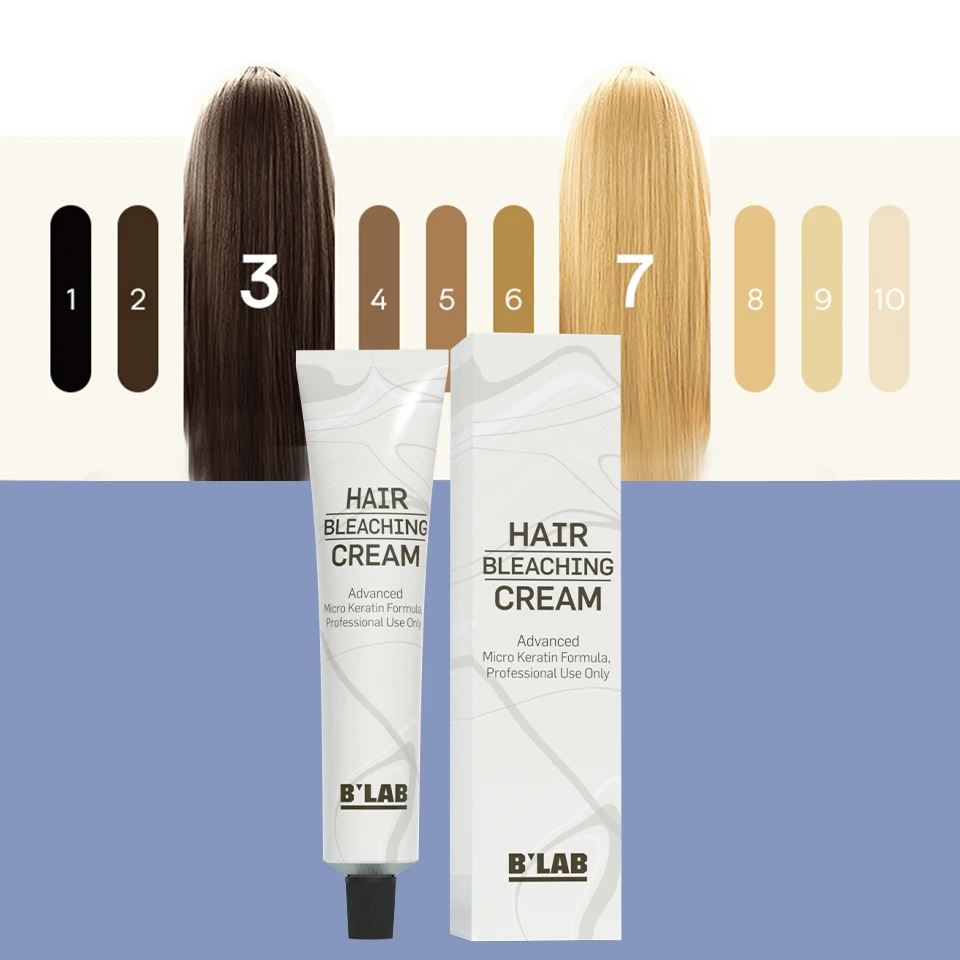 Private Label Anti Yellow Hair Color Cream Hair Dye for Professional Salon No Ammonia Mild Formula Hair Bleaching Cream