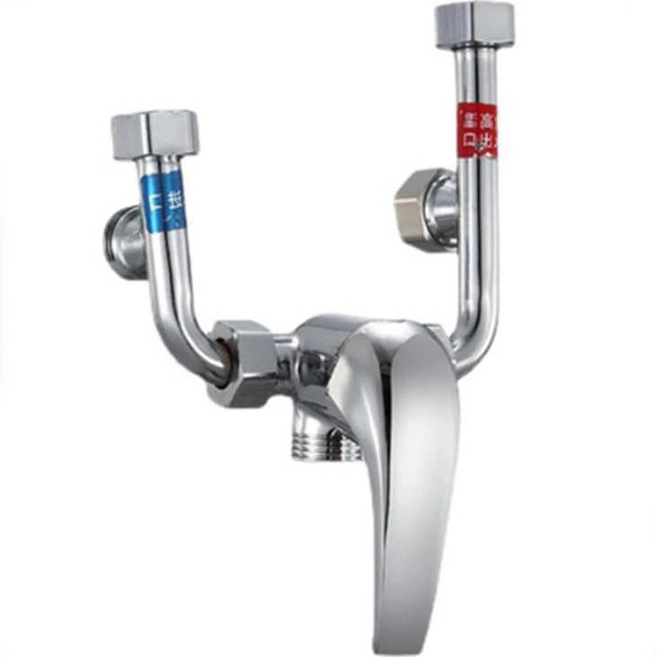
Zinc alloy U-valve electric water heater surface mounted mixing valve cold and hot switch shower faucet 