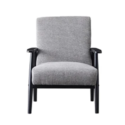 Mid -century arm chair black color with linew