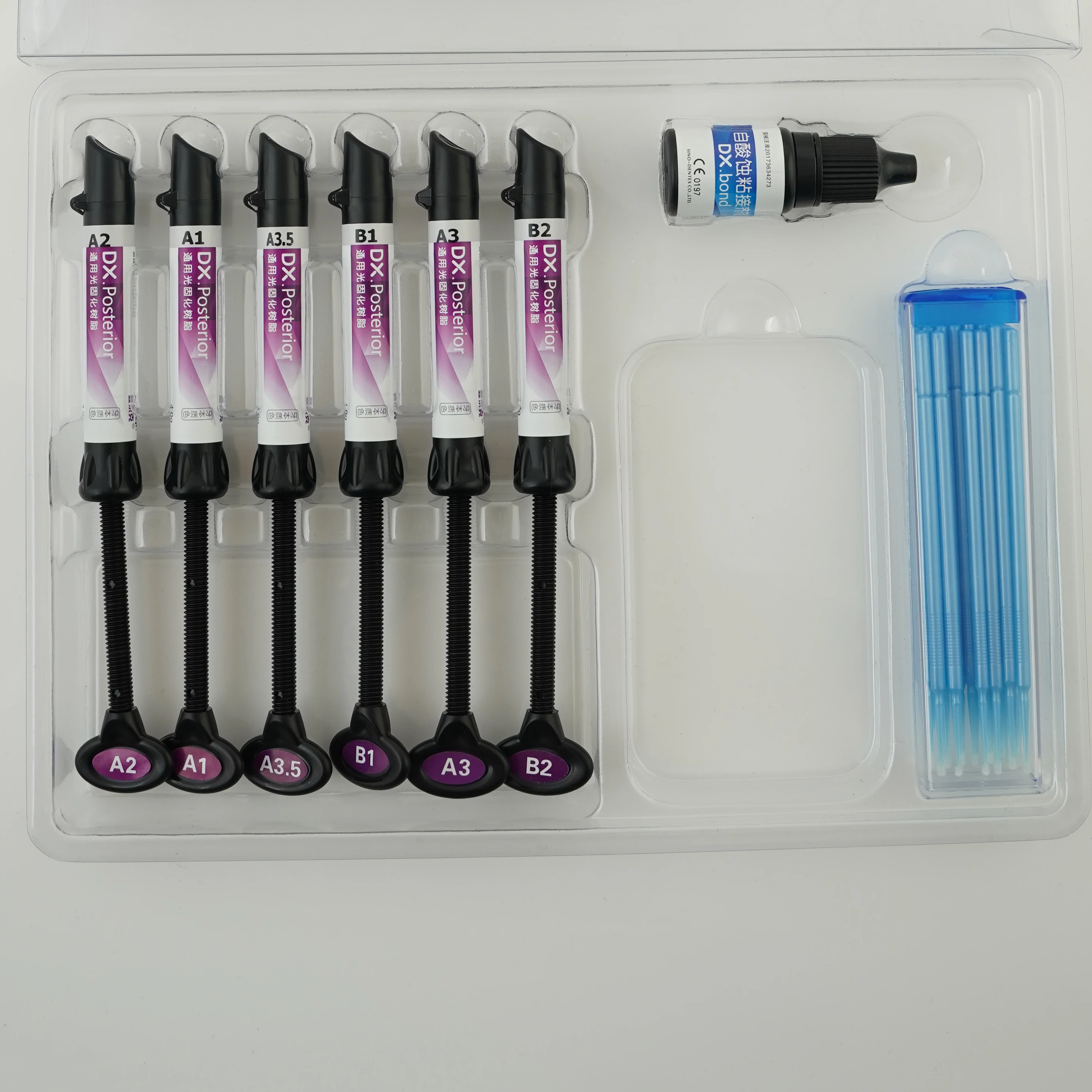 Sino Dentex restoration for posterior  dentex dental Nano Hybrid Light Cure Composite  dentin