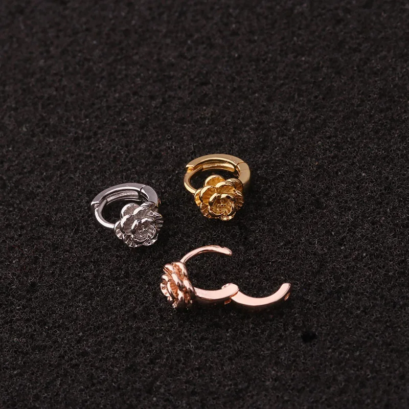 Fashion mini earrings zircon small ear buckles creative personality cartilage piercing earrings wholesale