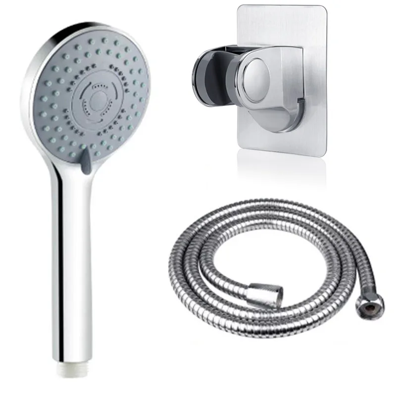 Новый дизайн, аксессуары для ванной комнаты 5 в 1, ручной душ высокого давления со светодиодной подсветкой, Набор насадок для душа высокого давления