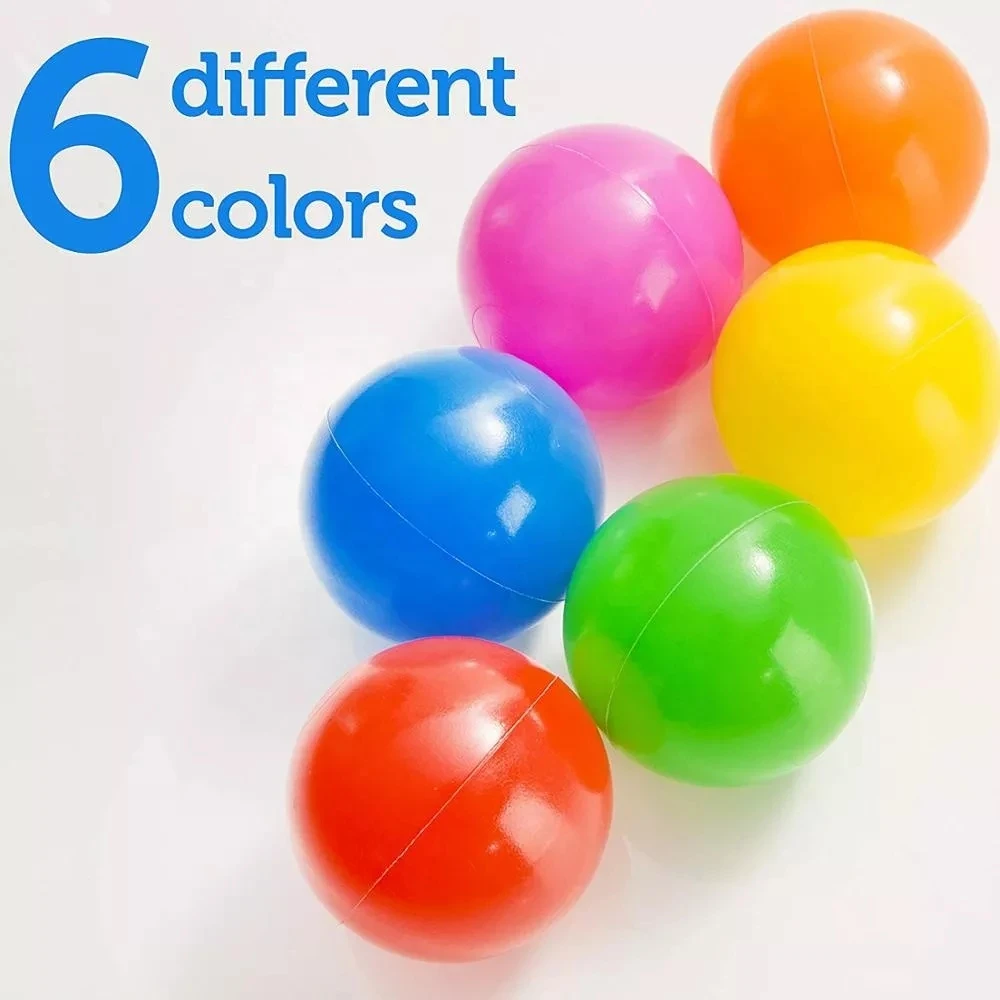 Pit Balls White Red Pink Yellow Blue Green Multi-coloured Plastic Pit Play Ball