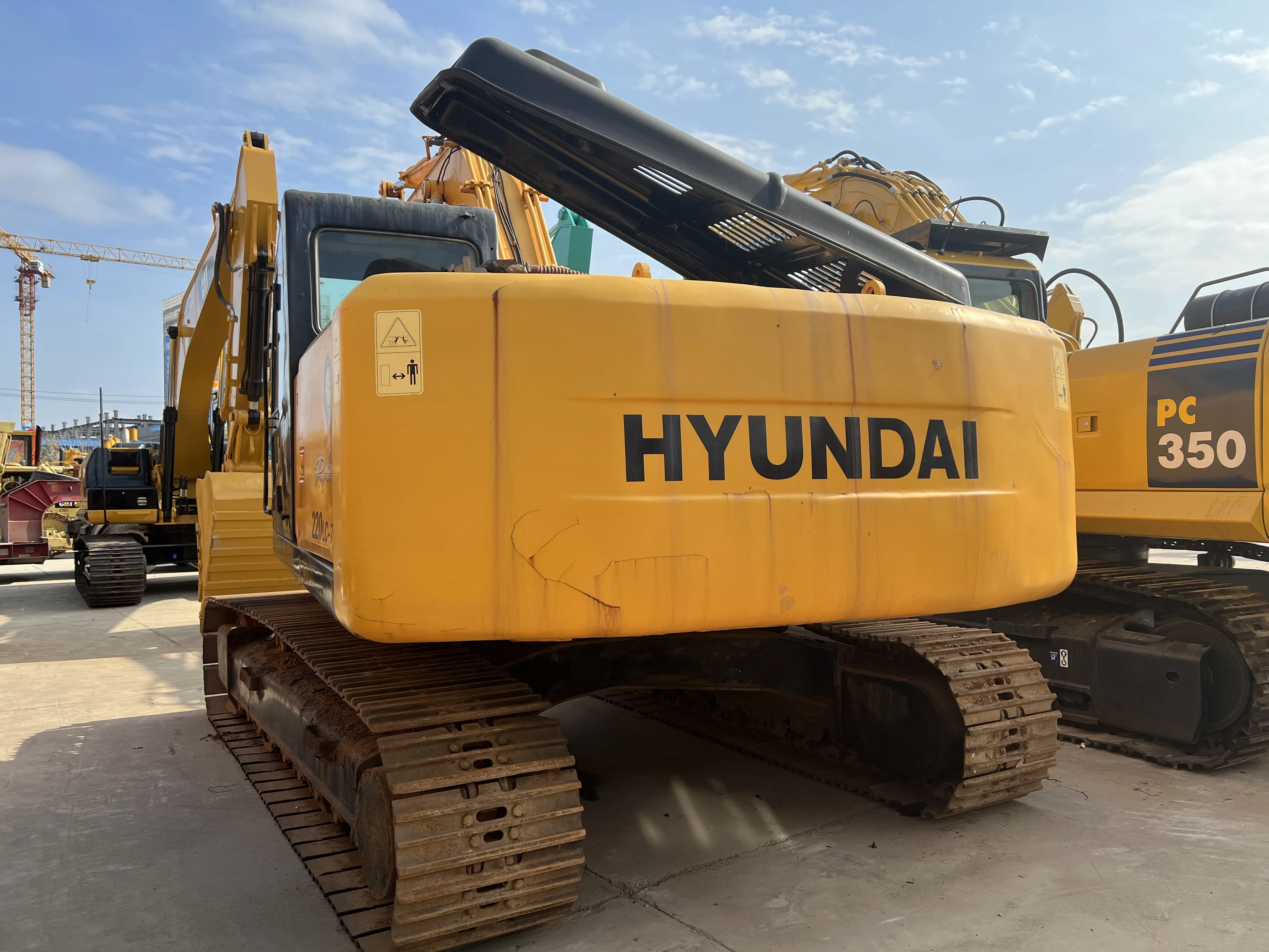 Экскаватор Hyundai 220LC-7H гусеничный экскаватор для продажи подержанный с высоким качеством