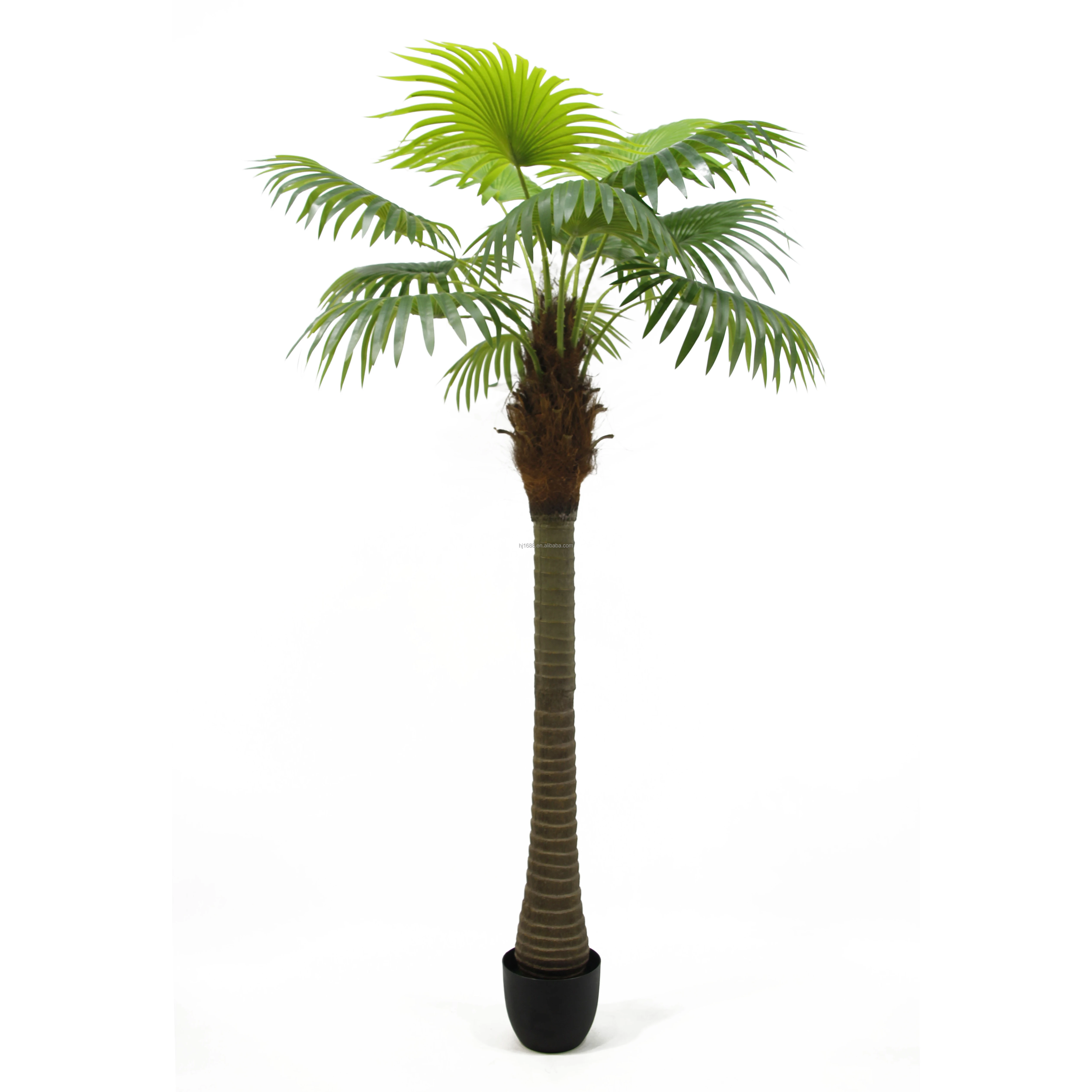 Factory Wholesale Real Touch Tropical Fake Plant Mini Chinese Artificial Washington Fan Palm Tree For Indoor Outdoor Decoration