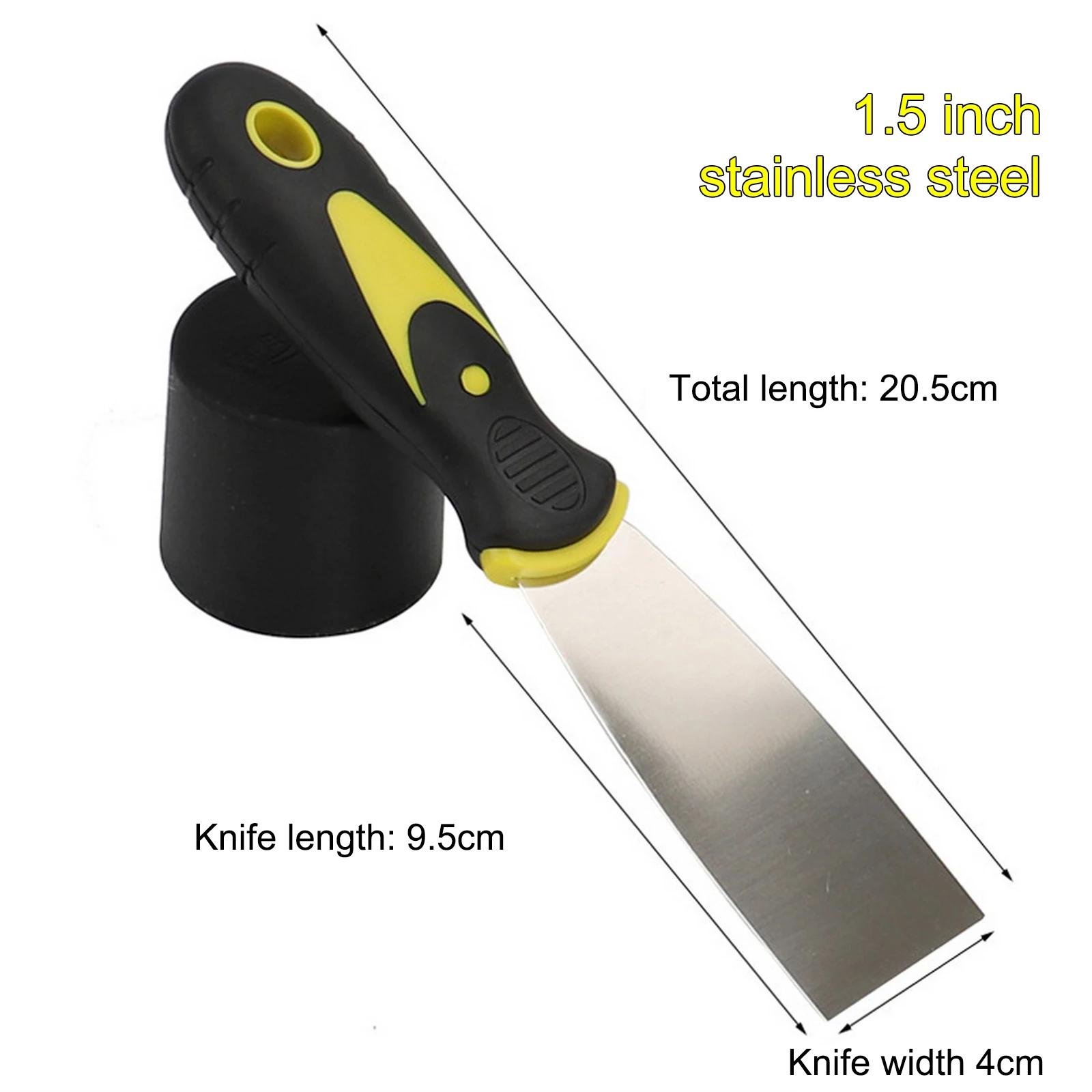 JNZ Stainless Steel Thickened Cleaning Putty Knife Shovel Wall Glass Sewing Tools with Handle Tile Floor
