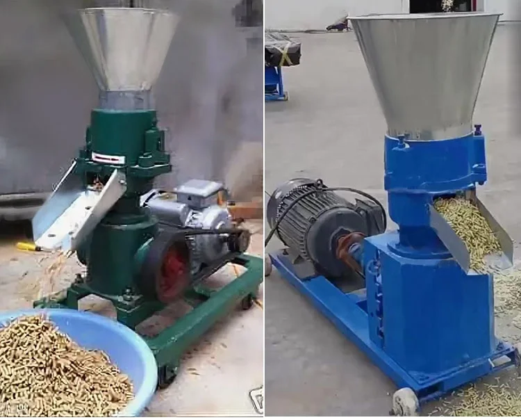Grass chopper poultry animal small pellet making machine for livestock feed floating fish feed pellet making machine