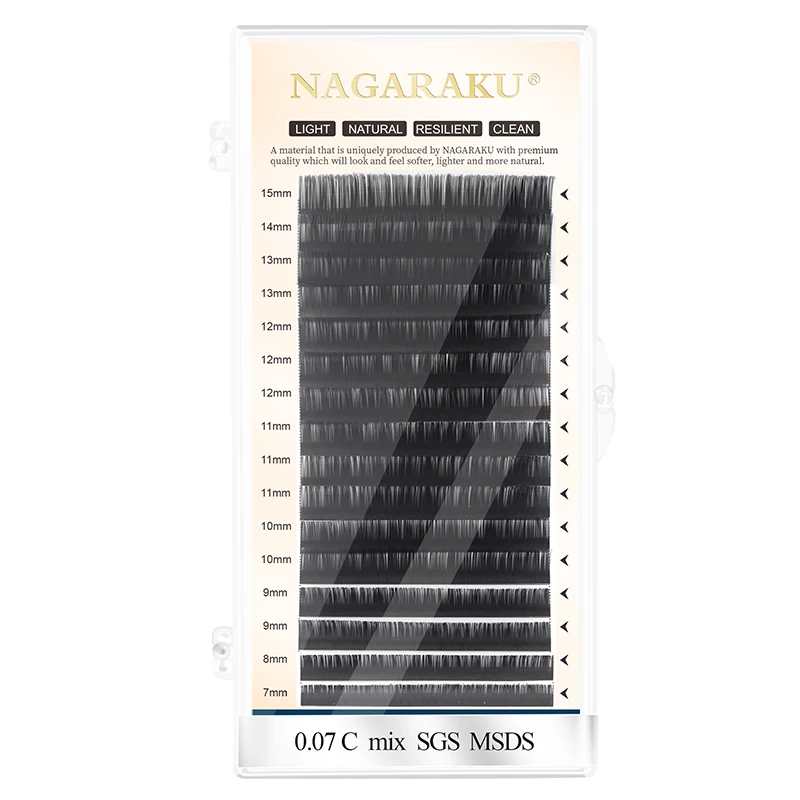 
NAGARAKU New Material Round Eyelash Extensions Can Make Fans Softer and Lighter 