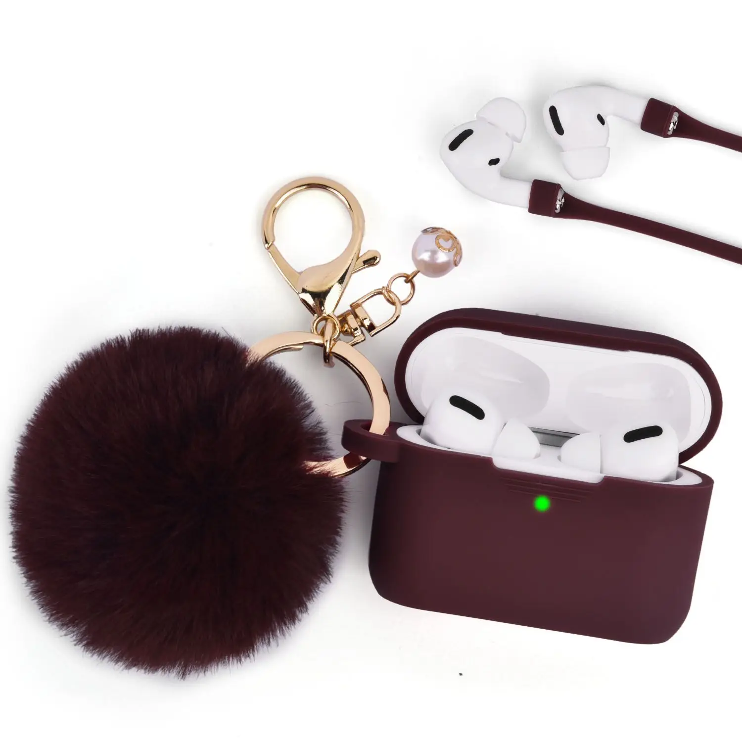  Чехол для Apple Airpod Pro оптовая продажа мягкий силиконовый резиновый чехол с мягким шариком и