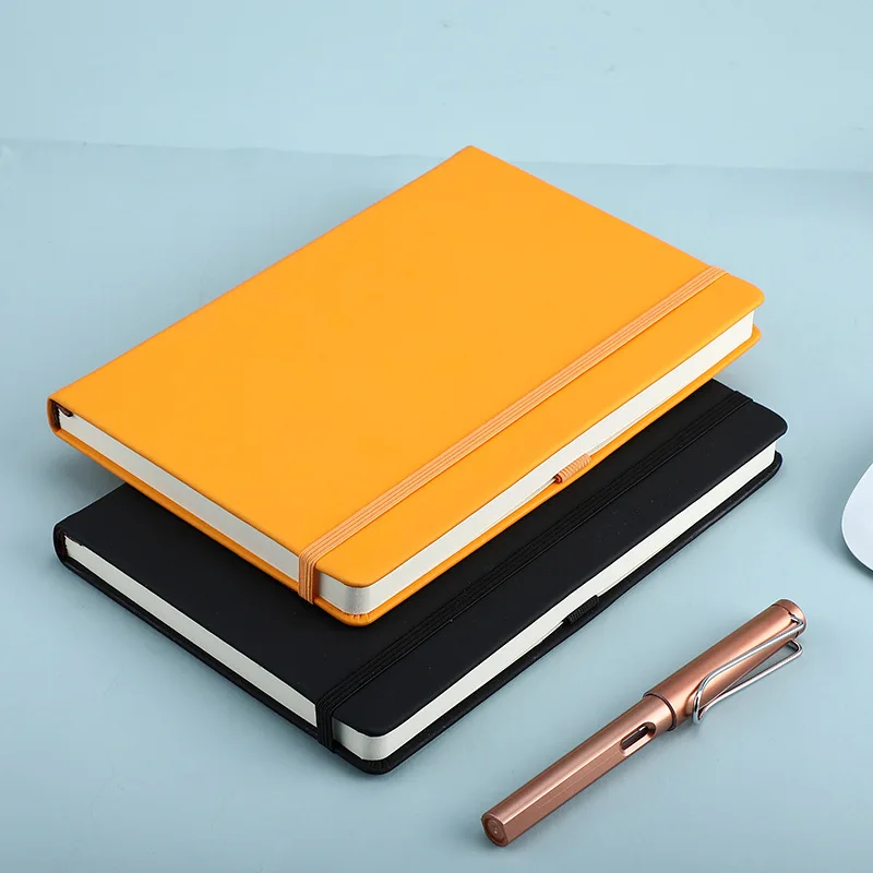 Custom Promotional A5 Business Soft Journals Notebook Pu Leather Hardcover Notebooks For Students