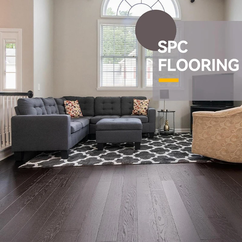 High quality SPC Vinyl Plank Flooring waterproof wood grain rigid core WPC plastic floor tile SPC flooring