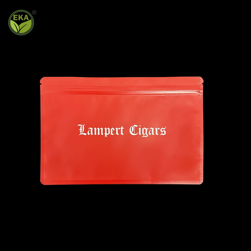 Minlee Custom  Aluminum Foil  Ziplock Pouch Emballage Personnalis Sachet Tobacco Cigar Tubes Packaging Mylar Bag