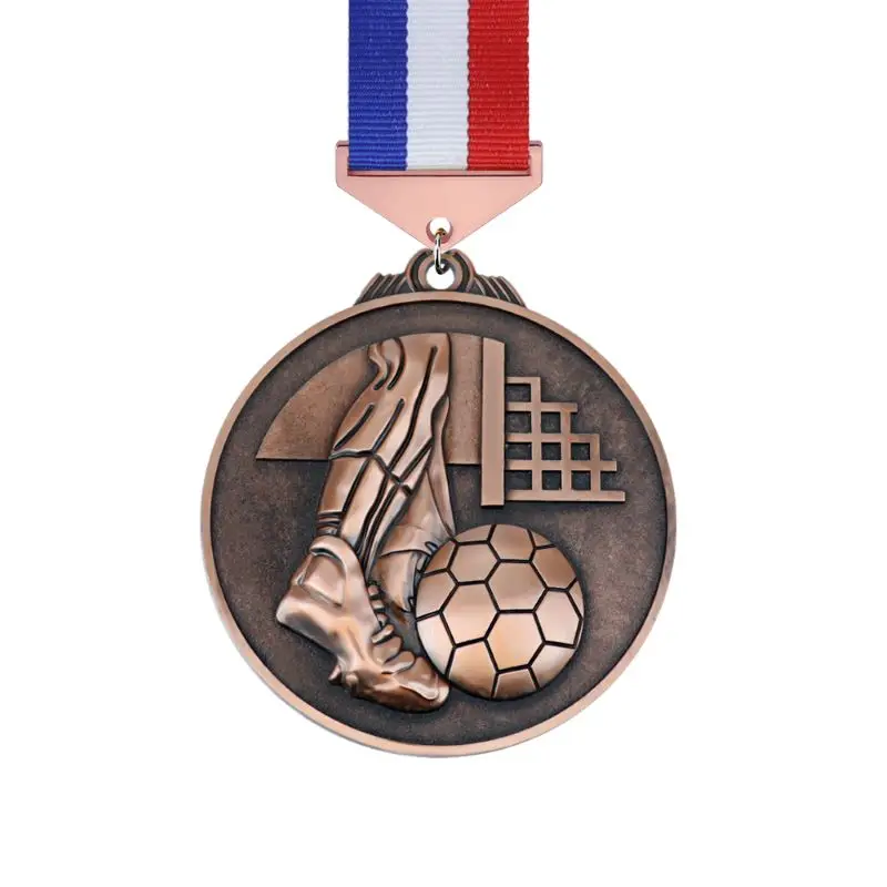 5k марафонская подвеска лента шнурок медали Лиги чемпионов Реплика на заказ золотая металлическая Спортивная пустая футбольная медаль