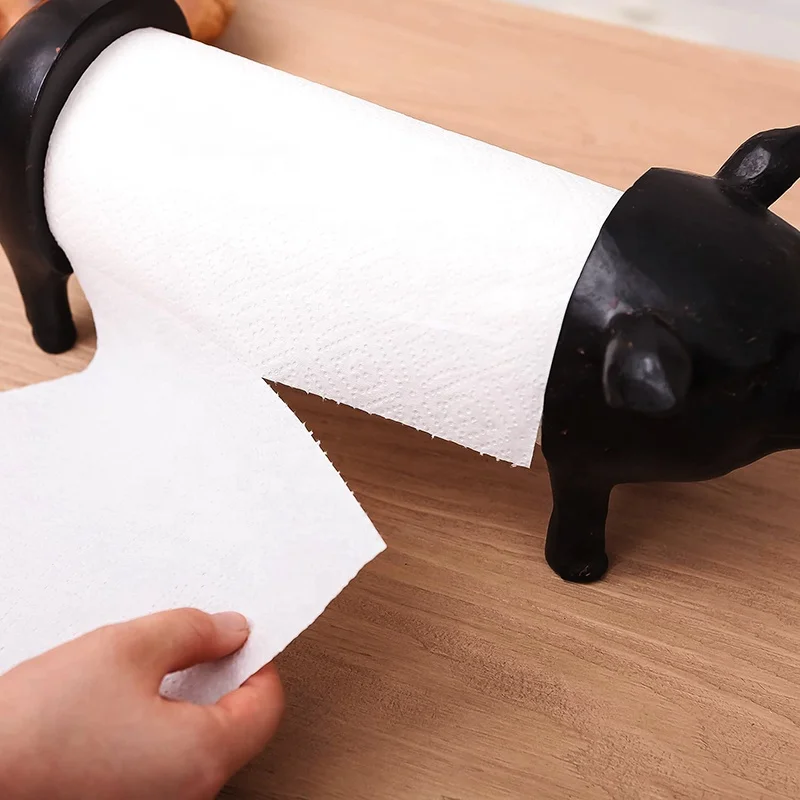 Wholesale handmade custom cute animal paper holders paper towel holder kitchen paper towel holder