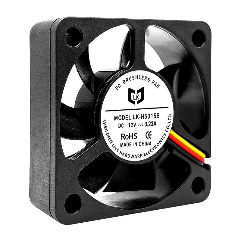 5015 50*50*15mm DC5V 12V Sleeve Double Ball DC Air Blower Axial Fan Blower