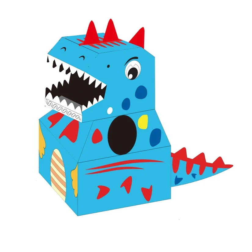 Dinosaur Party Kids Pretend Play Toy Paper Cardboard New Special Toys