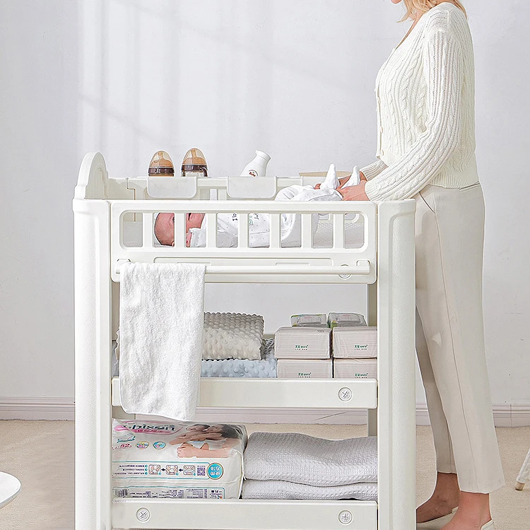 Morden Removable 18kg Baby Diaper Changing Table Storage Function Cunas De Bebes Living Room Furniture Kids Cribs