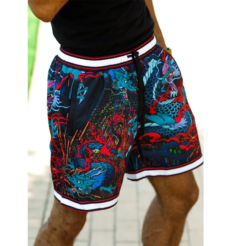 Digital Printed Just Don Basketball Shorts Custom All Over Print Mesh Shorts