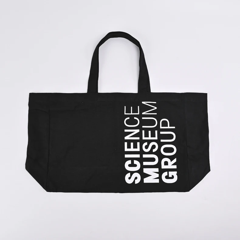 Wholesale extra large reusable organic cotton canvas shopping tote beach bag with custom logo