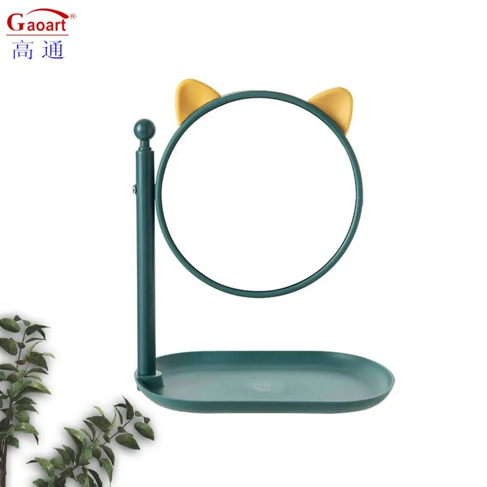 Morden Style Pocket Small Mini Lady Dressing Heart Shaped Custom Makeup Make Up Petit Miroir Cosmetic House Decor Mirror