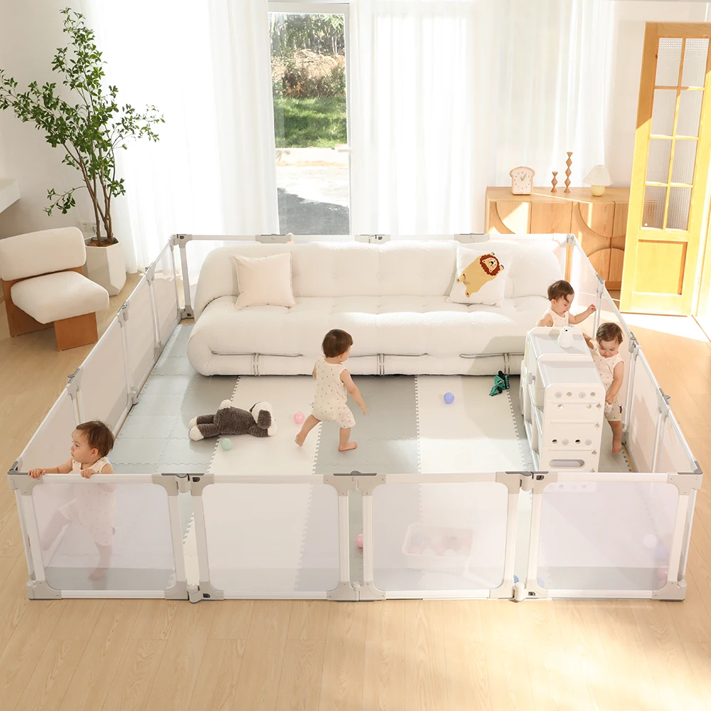 2023 New Design Multifunctional Foldable Kids Activity Center Baby Play Fence Playpen
