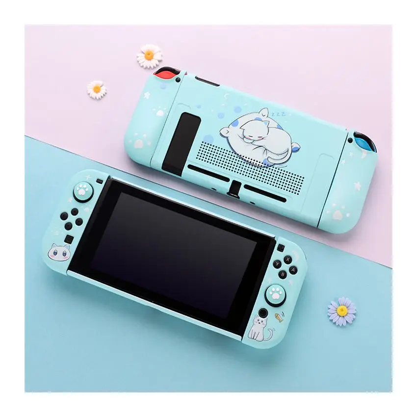  Цветной защитный чехол для Nintendo Switch мягкий силиконовый тонкий