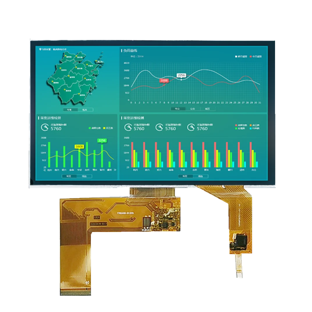 Data Collection Terminal Use 7 inch LCD Display 800*480 RGB Interface 40 Pin Capacitive Touch Panel 7 inch TFT LCD Screen